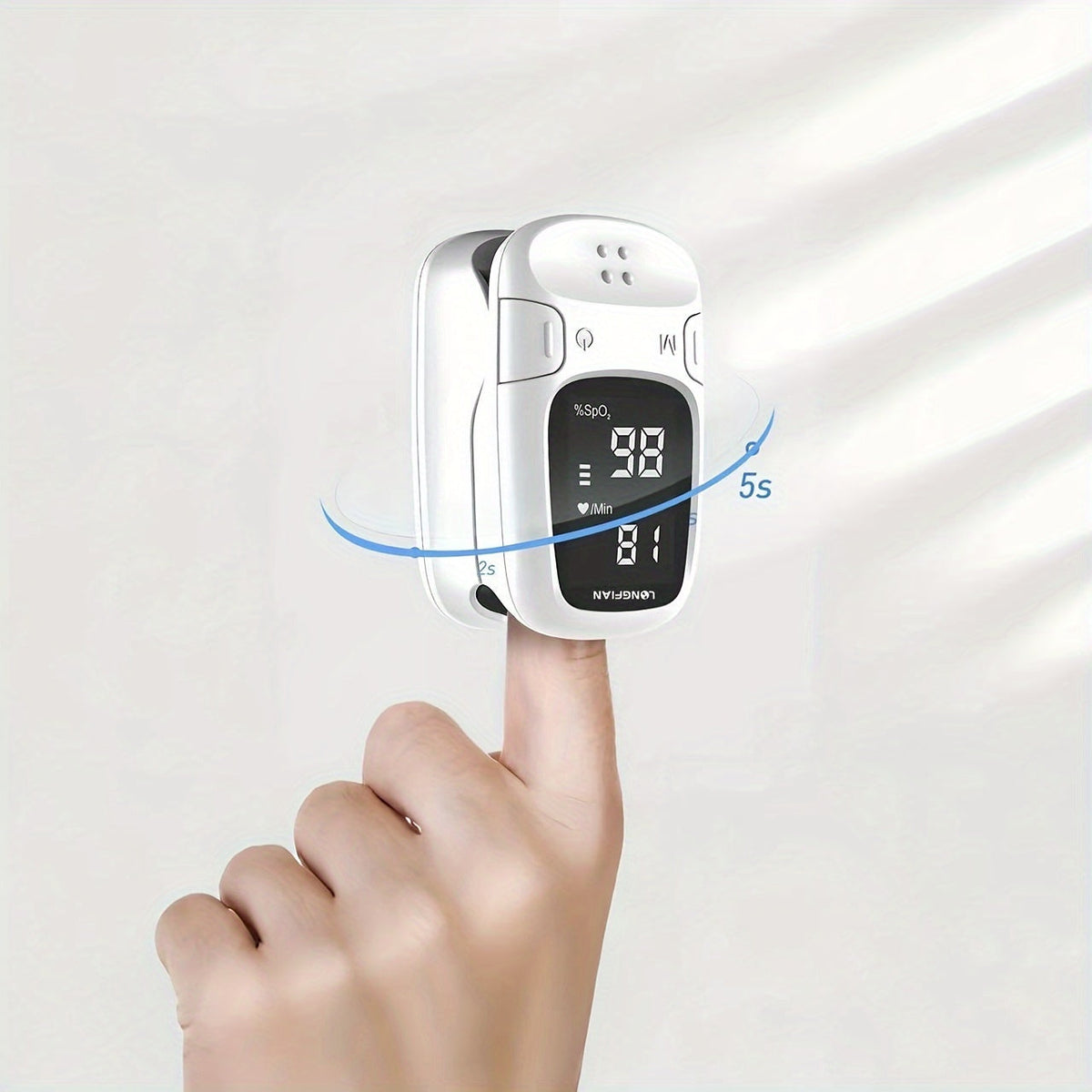 Vingertop Pulsoximeter met Hartslagweergave