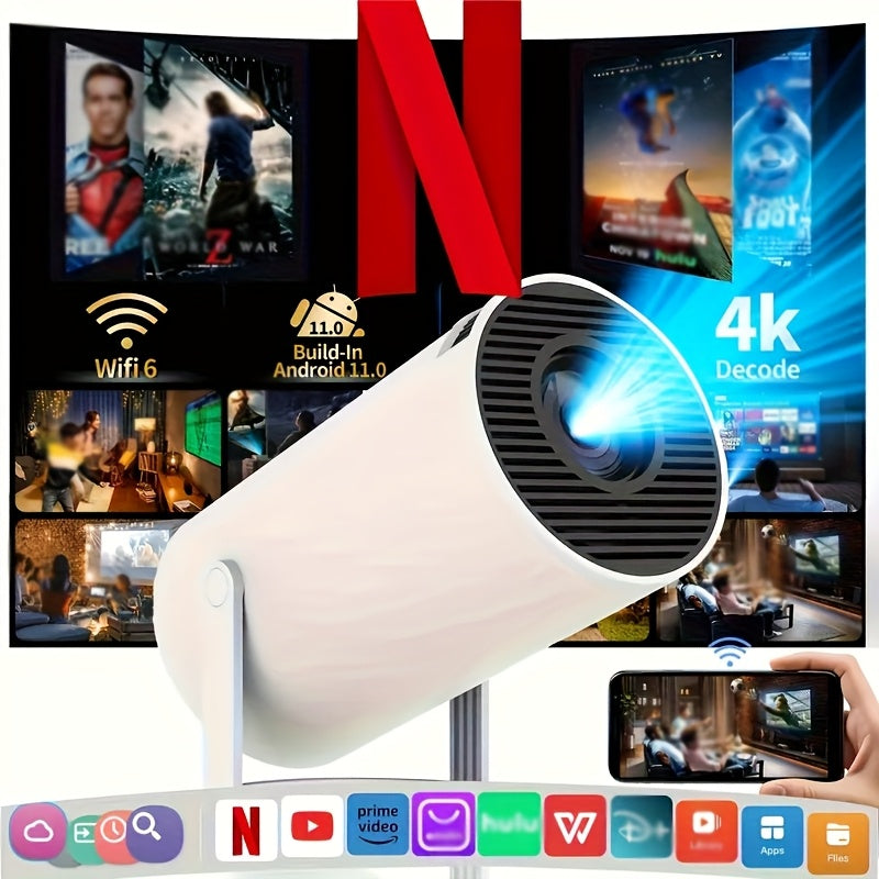 Slimme HD-projector met 4K-decodering en wifi 6