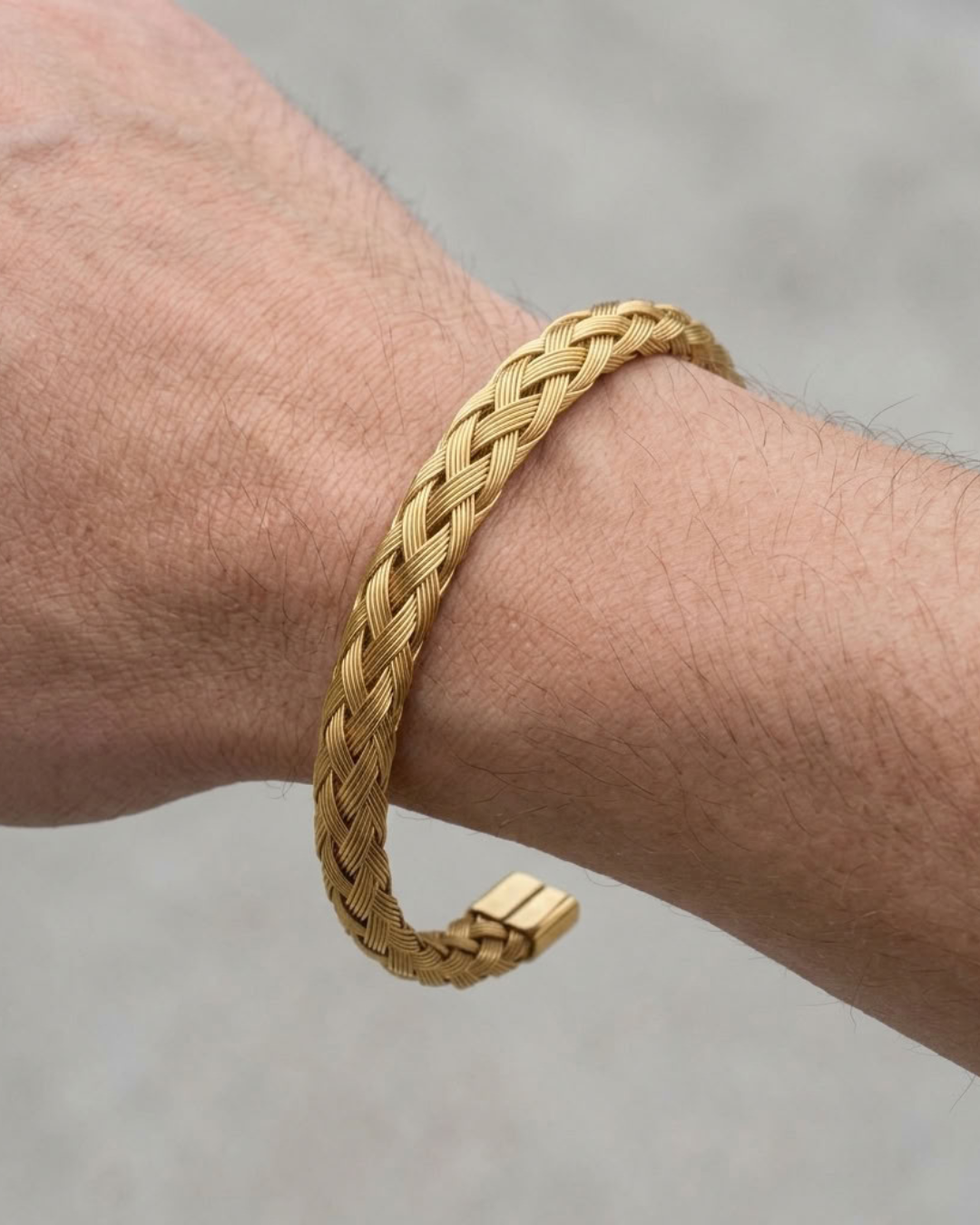 5 mm gedraaide armband voor heren