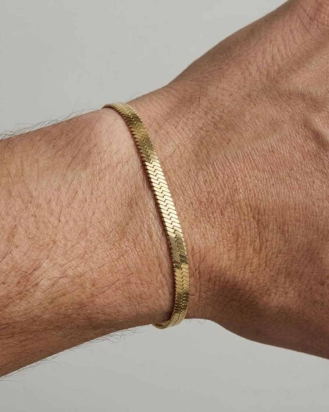 5 mm slangenkettingarmband voor heren
