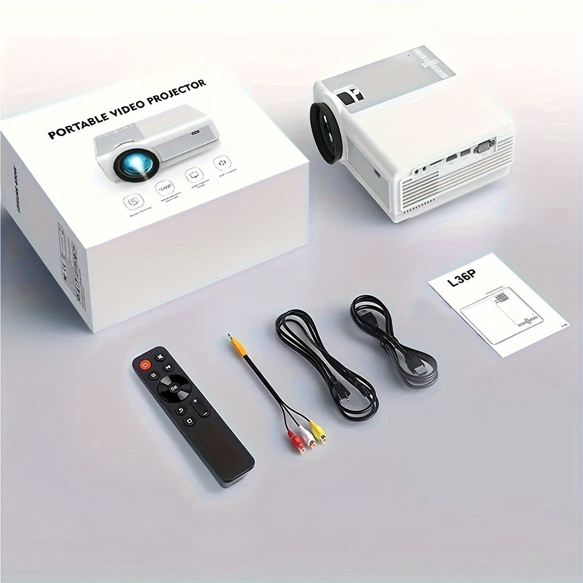 Draagbare native 1080p-projector met wifi en 4K-ondersteuning