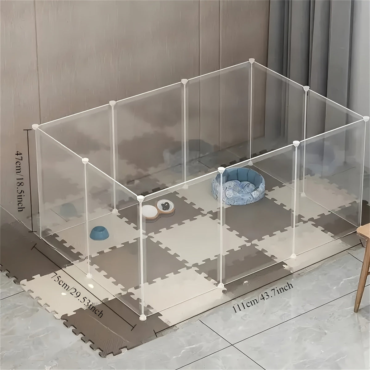 Modulaire Speelren voor Kleine Huisdieren met 12 Panelen