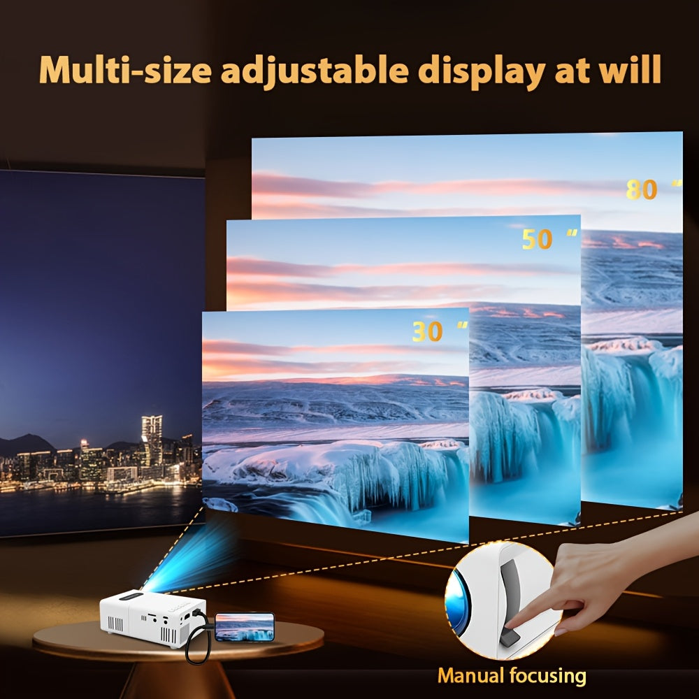 Compacte LCD-projector met luidsprekers en afstandsbediening