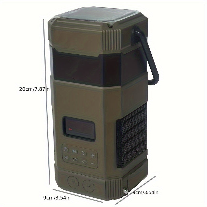 Noodradio met campinglamp, zonnepaneel en 5000mAh-powerbank