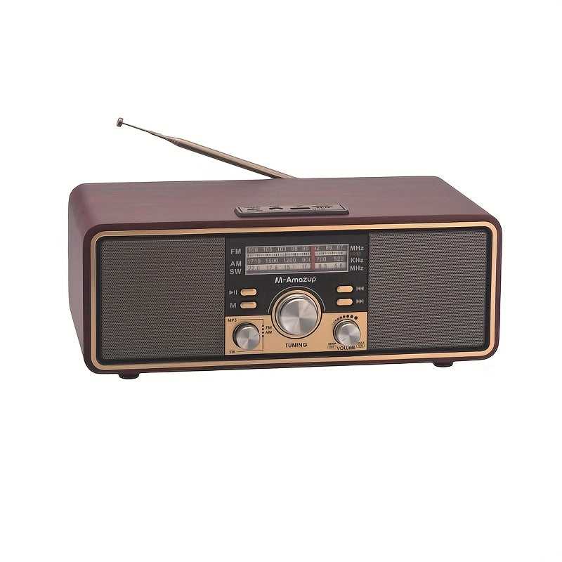 Vintage draadloze radio-luidspreker met AM, FM en korte golf
