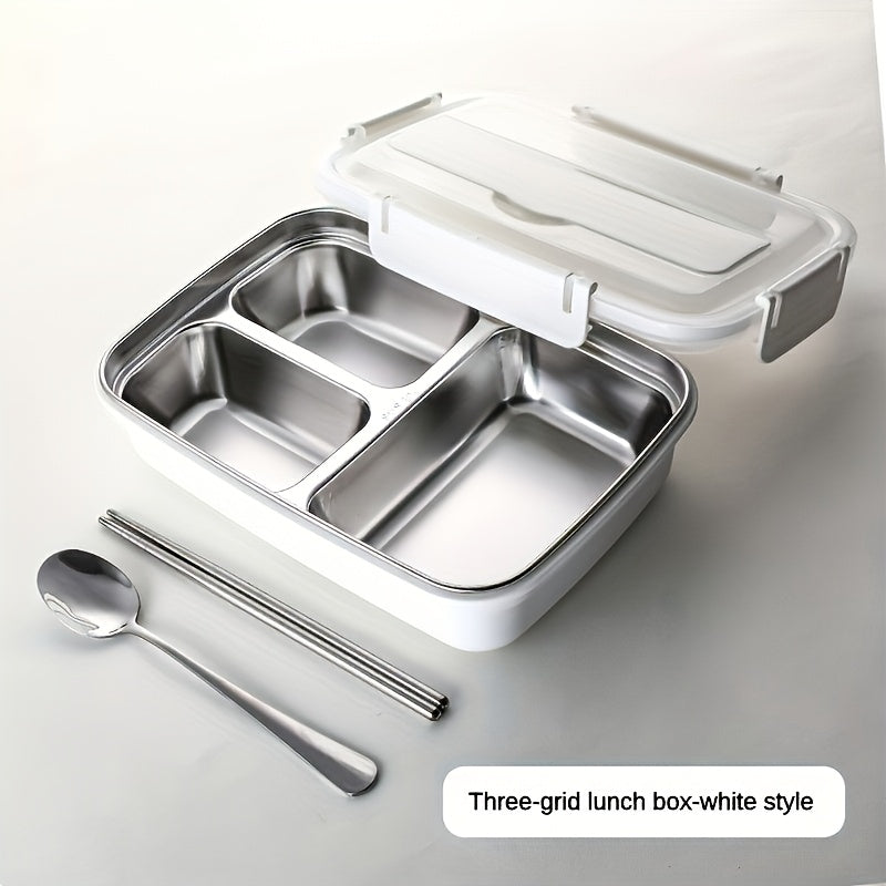 Roestvrijstalen lunchbox met 3 compartimenten