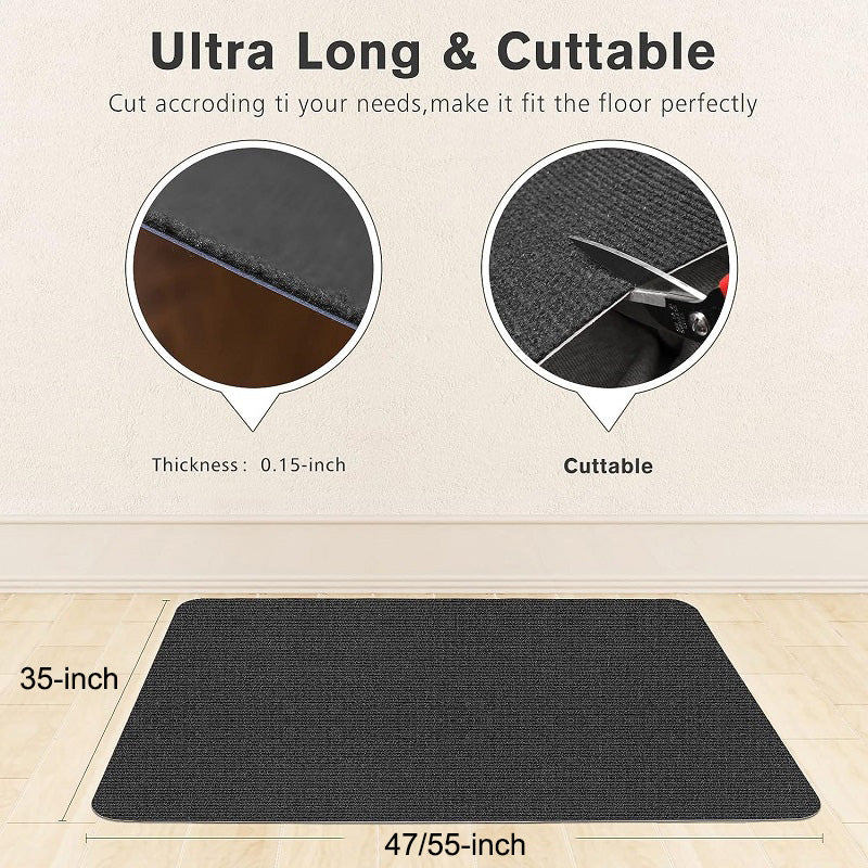 Bureaustoelmat - Antislip PVC bescherming voor harde vloeren
