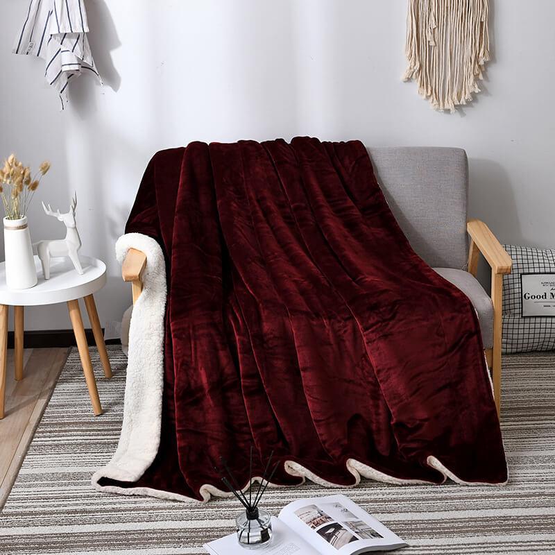 Omkeerbare Sherpa plaid - Flanel en pluizig fleece