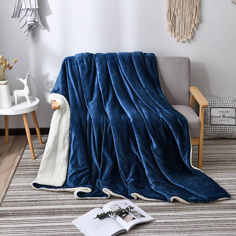 Omkeerbare Sherpa plaid - Flanel en pluizig fleece