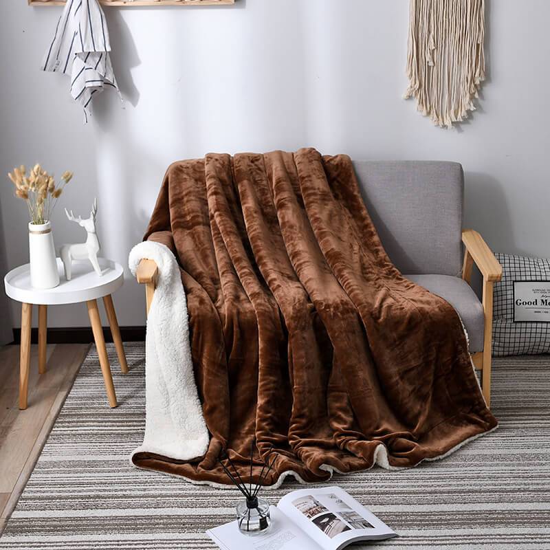 Omkeerbare Sherpa plaid - Flanel en pluizig fleece