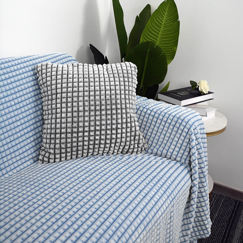 Flanellen bankplaid - Dubbelzijdige polyester microvezel