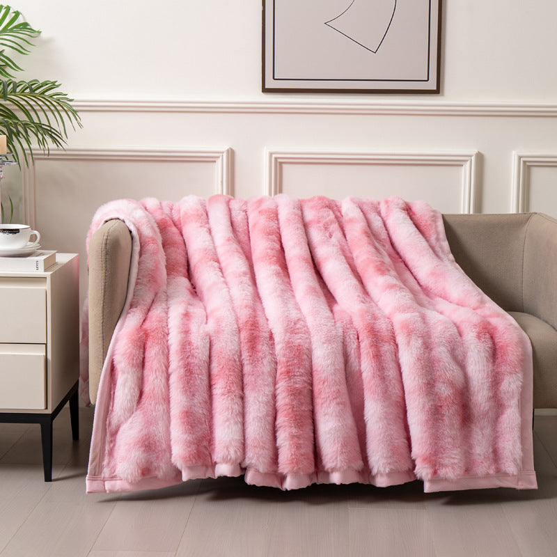 Tie-dye fleecedeken - Zachte polyester microvezel