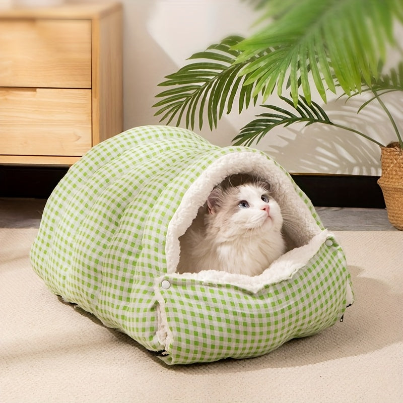 Warme Opvouwbare Kattengrot voor Kleine Katten en Kittens