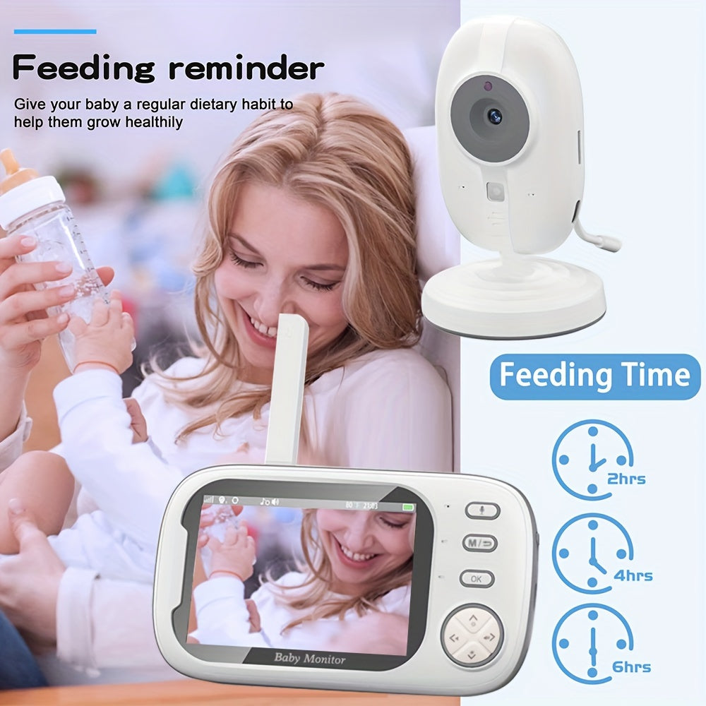 HD-videobabyfoon met infraroodnachtzicht en tweerichtingsaudio