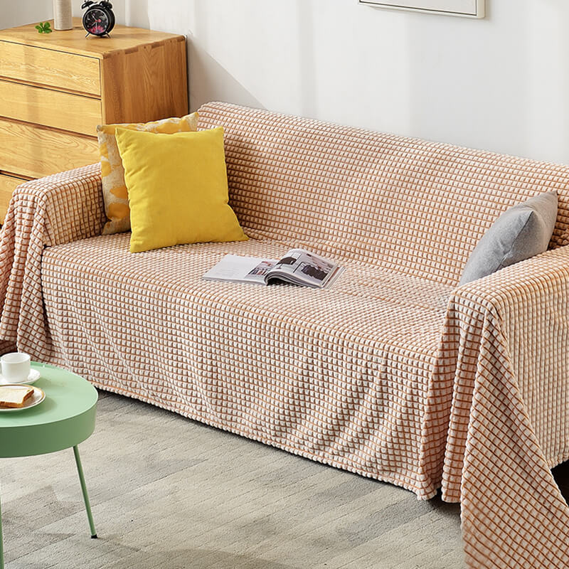 Flanellen bankplaid - Dubbelzijdige polyester microvezel