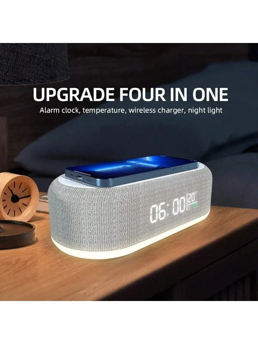 Digitale zonsopgangswekker met 15W draadloze oplader
