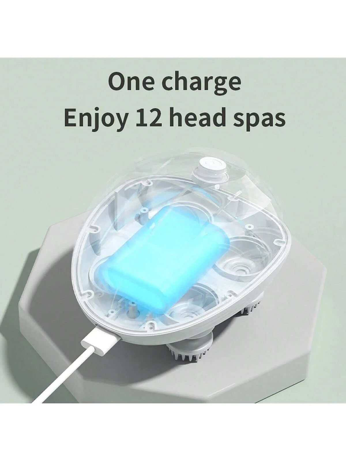 Draadloze elektrische hoofdhuidmassager met 96 massagepunten