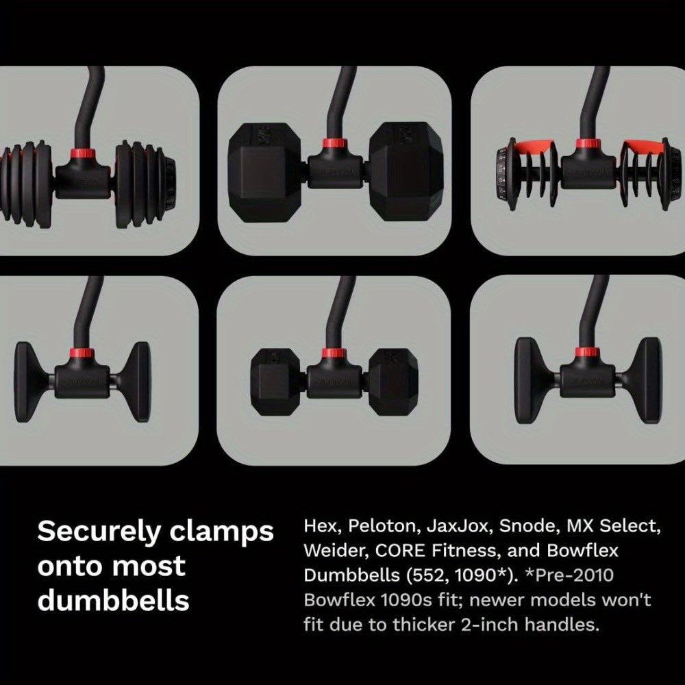 Stalen Dumbbell-naar-Halterstang Converter - Tot 90,72 kg