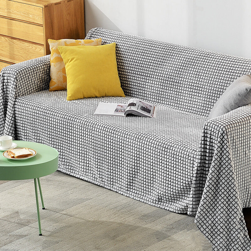 Flanellen bankplaid - Dubbelzijdige polyester microvezel
