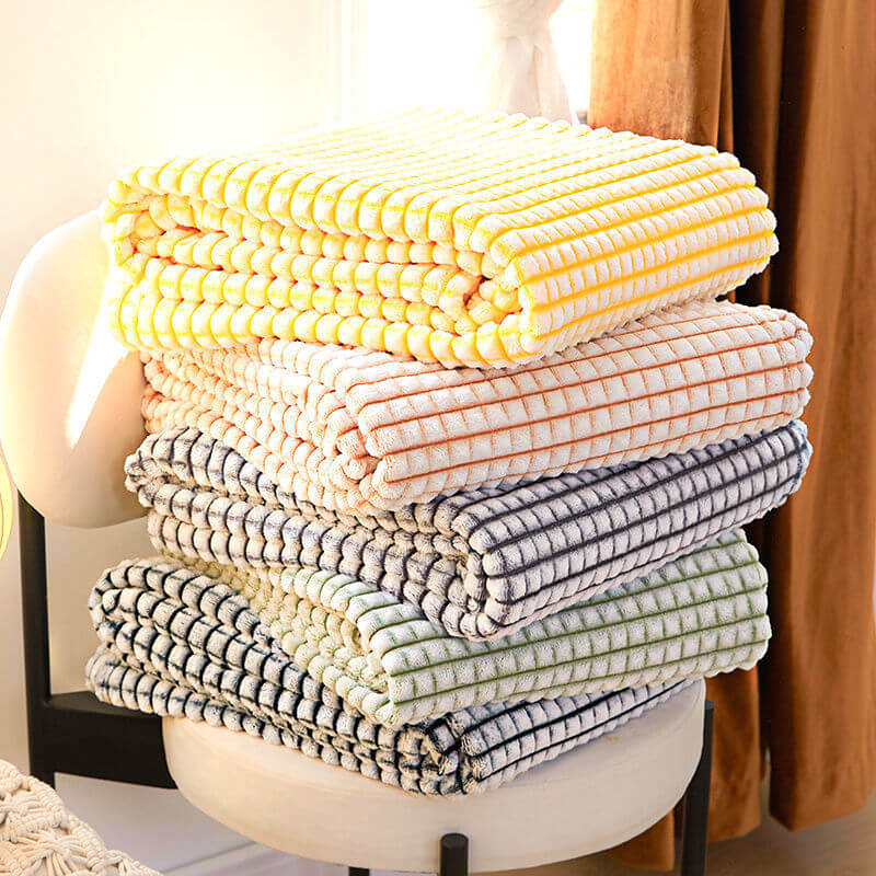 Flanellen bankplaid - Dubbelzijdige polyester microvezel