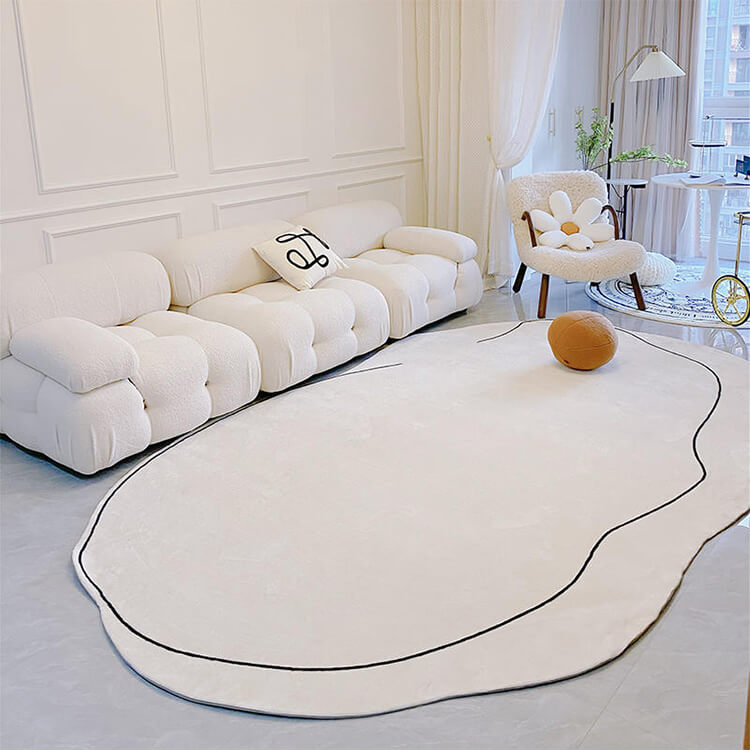 Onregelmatig vloerkleed - Polyester met TPR antislip