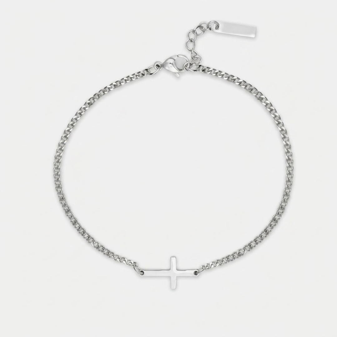 RVS kruisarmband voor heren