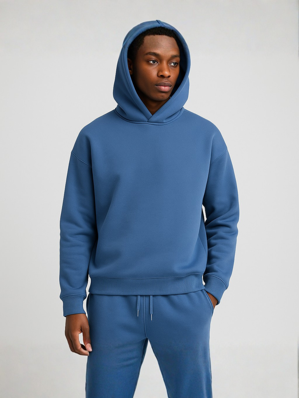 Oversized hoodie- en joggerset voor heren