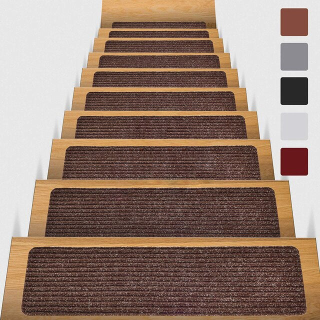 elfklevende trapmatten - Polyester antislip set