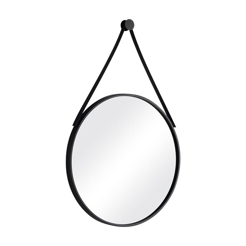 Ronde hangspiegel - Metalen frame met ophangriem 40-70 cm