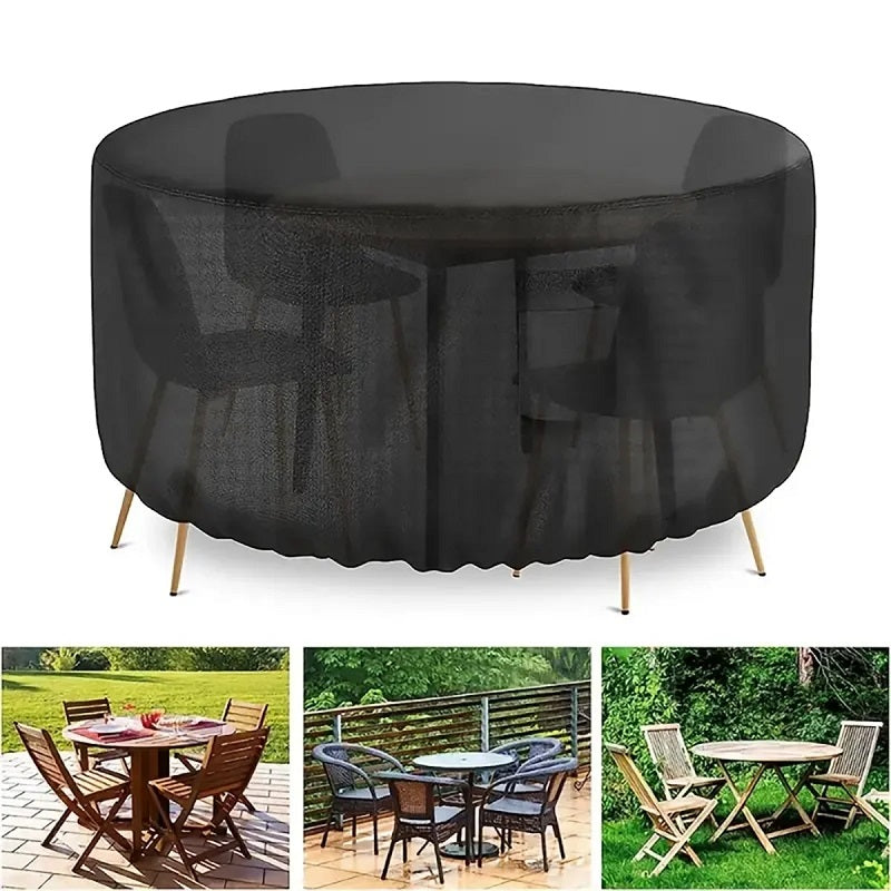 Ronde Tuinmeubelhoes van 600D Oxford met Ventilatie