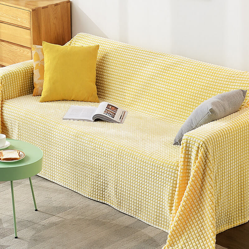 Flanellen bankplaid - Dubbelzijdige polyester microvezel