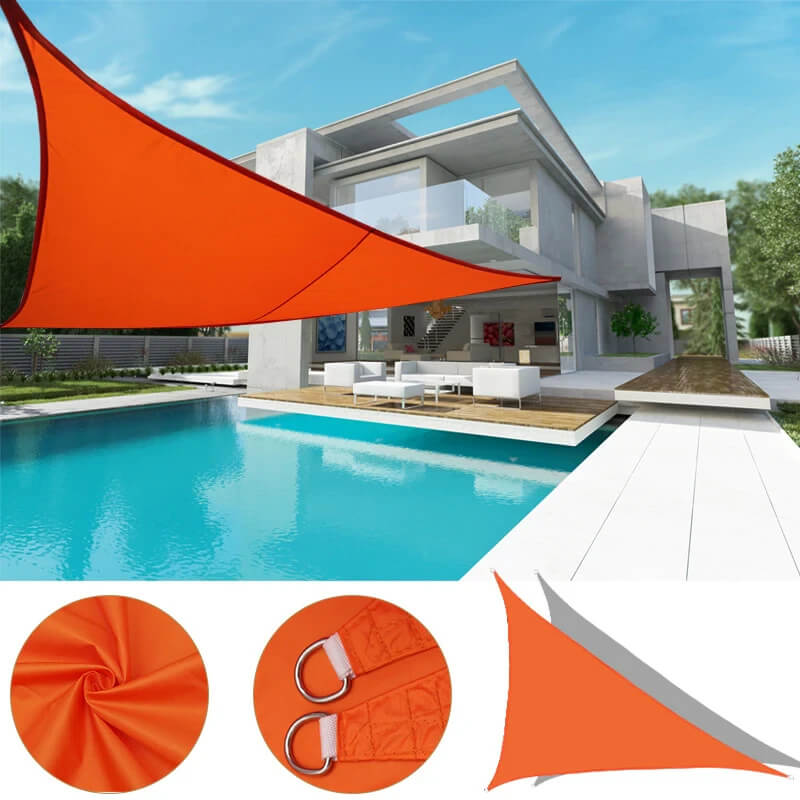 Driehoekig Waterbestendig Schaduwdoek voor Terras en Tuin