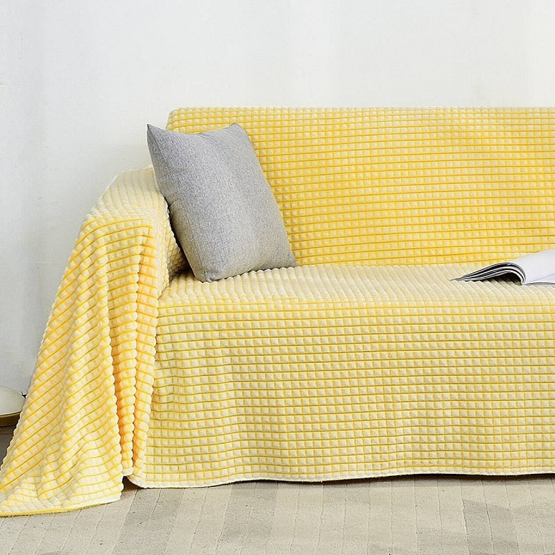 Flanellen bankplaid - Dubbelzijdige polyester microvezel