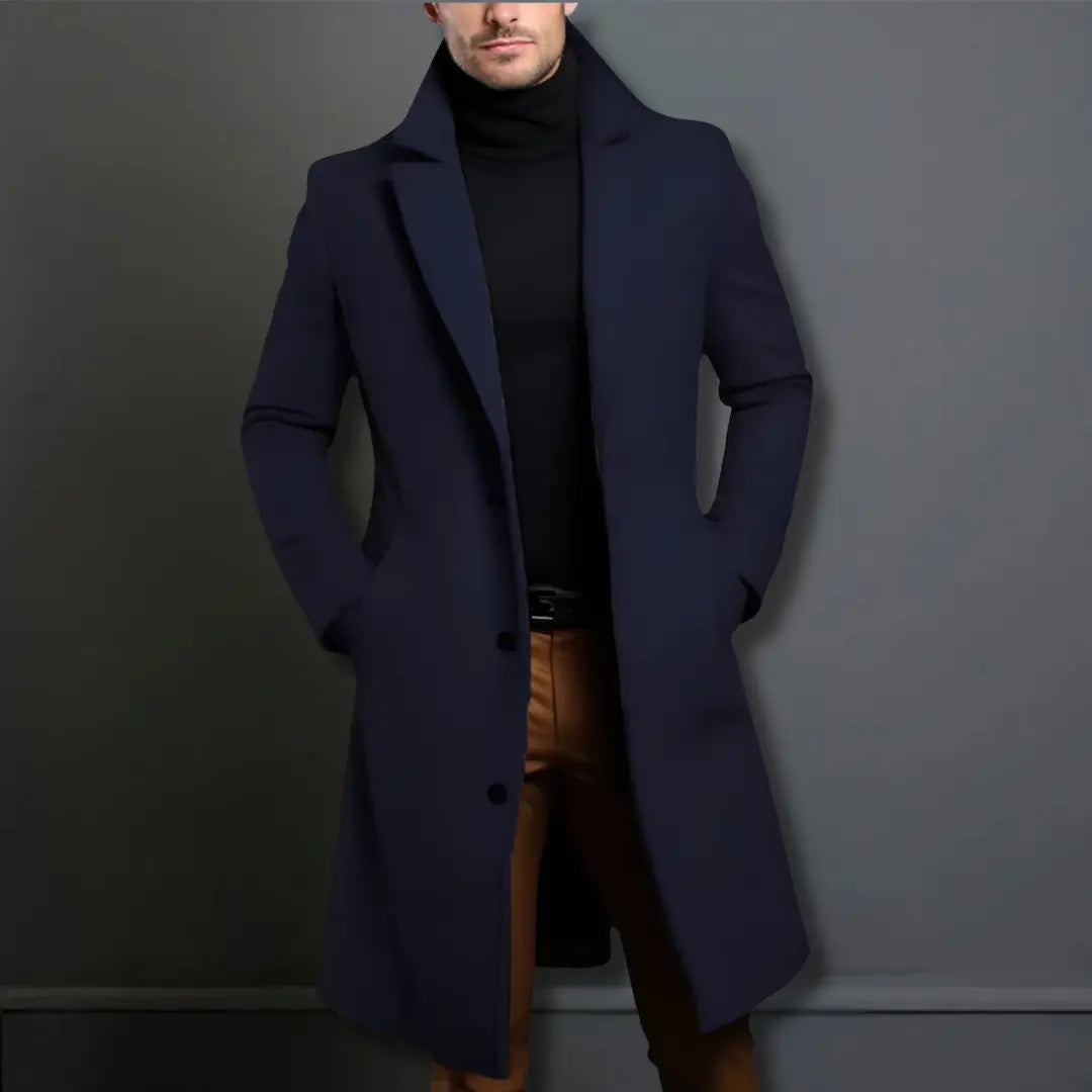 Lange winterjas voor heren