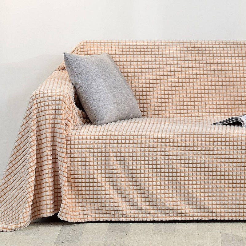 Flanellen bankplaid - Dubbelzijdige polyester microvezel