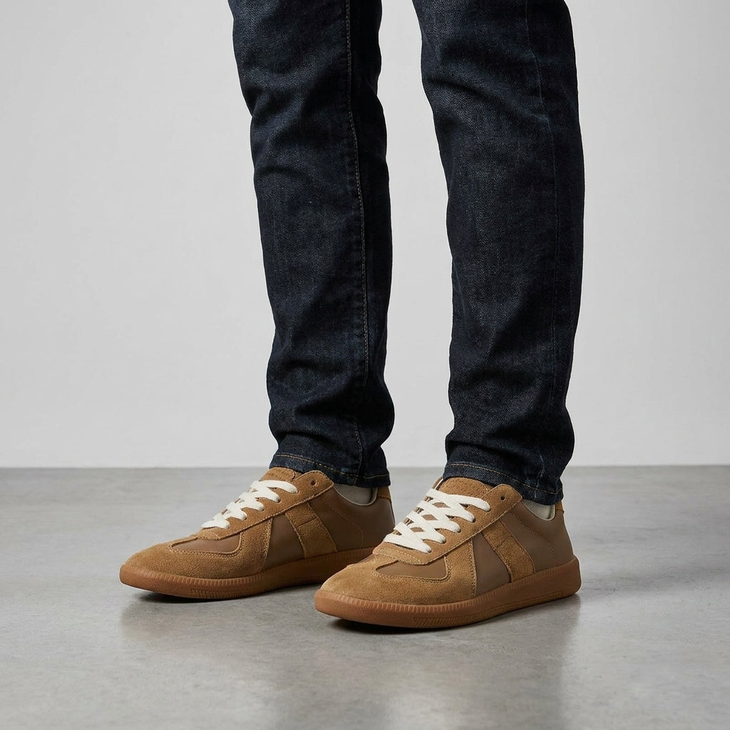 Retro lage sneakers voor heren