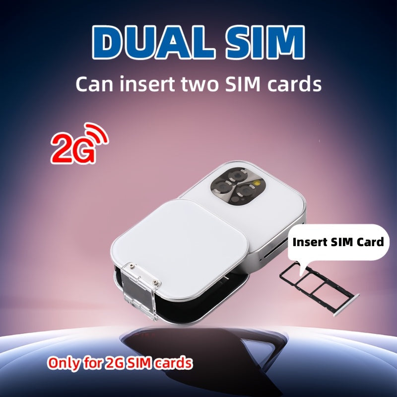 Compacte 2G-schuiftelefoon met dual-sim en touchscreen