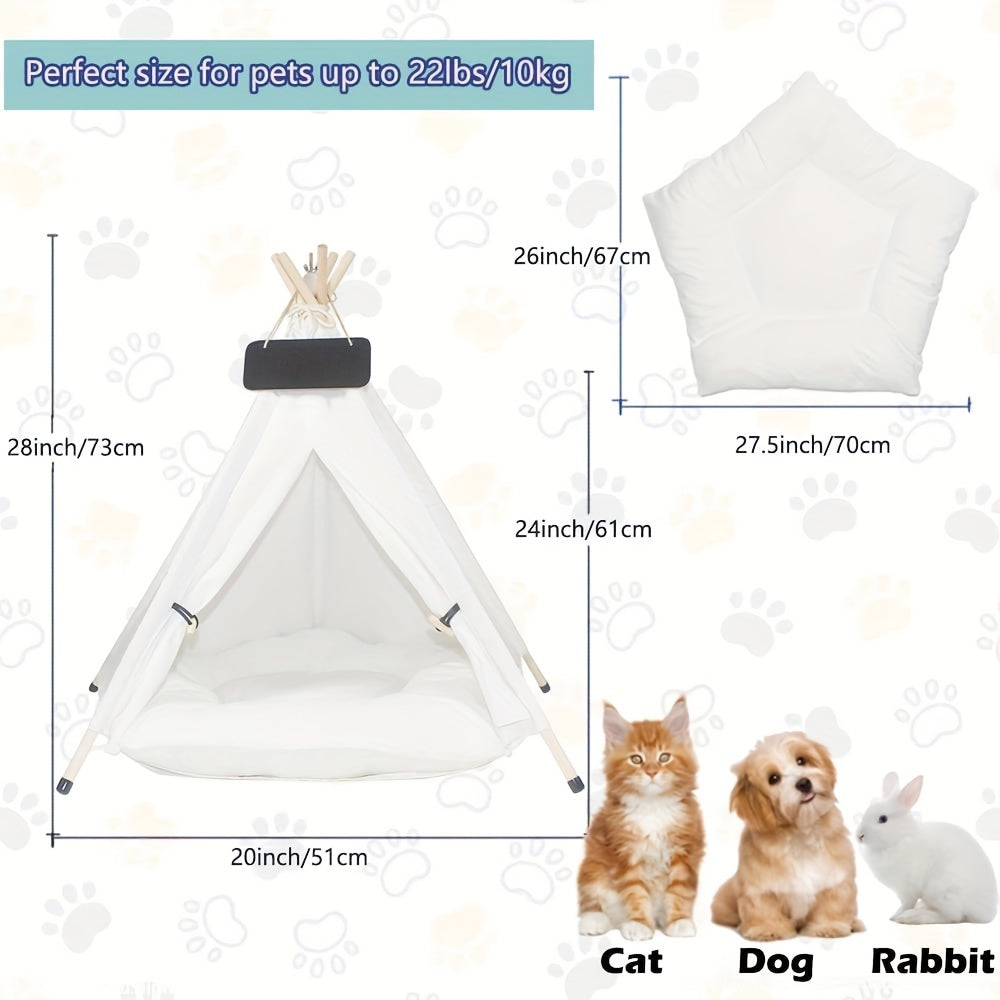Polyester Huisdierentipi met Uitneembaar Kussen