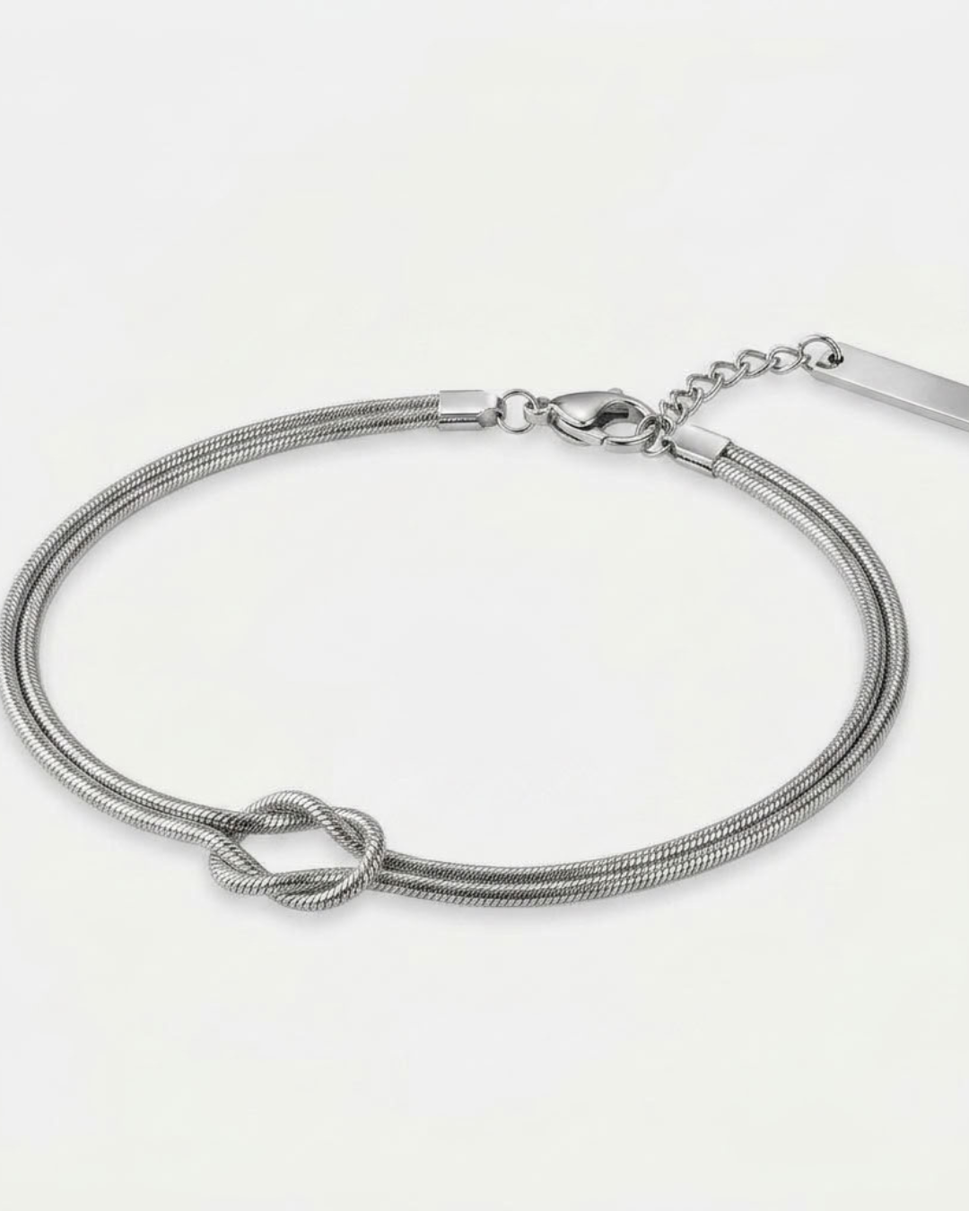 Infinity-knooparmband voor heren