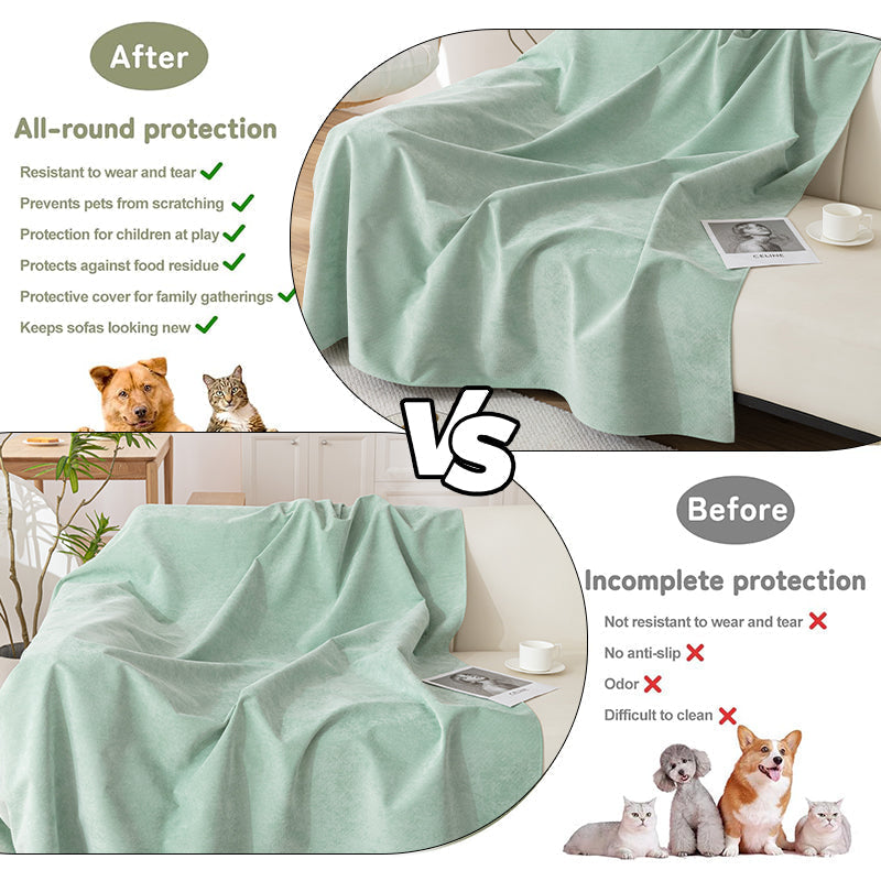 Waterdichte chenille bankplaid - Antislip meubelbeschermer