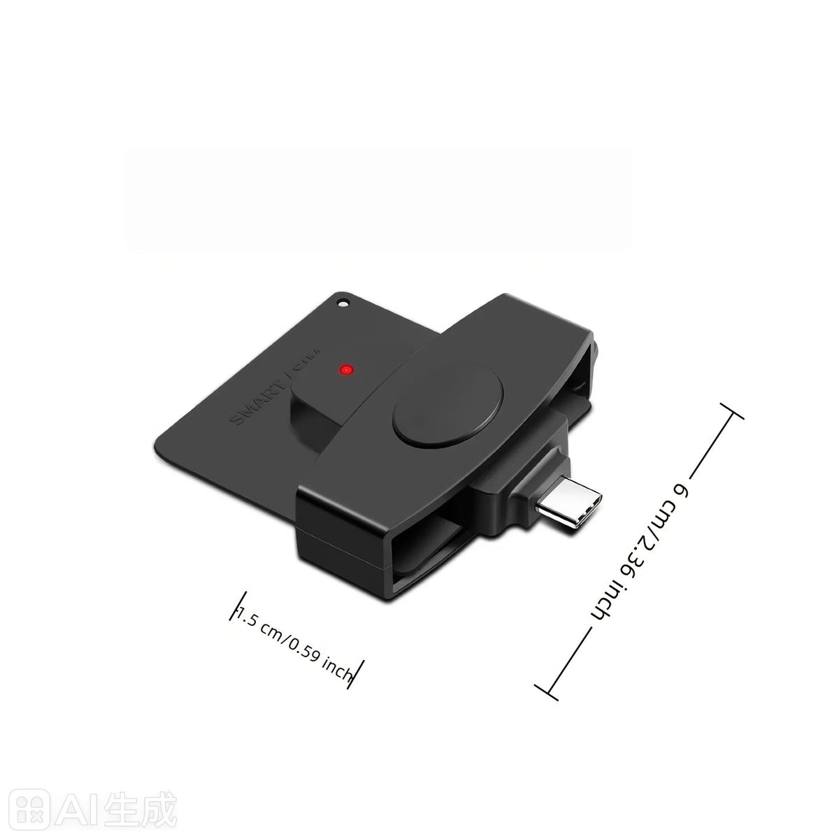 Compacte USB-C-smartcardlezer voor meerdere kaarttypen