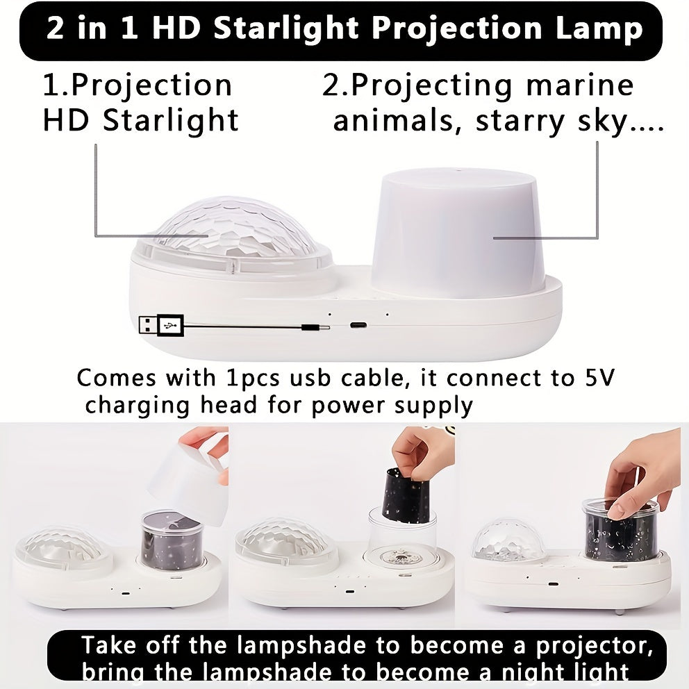 Sterren- en oceaanprojector met instelbare helderheid