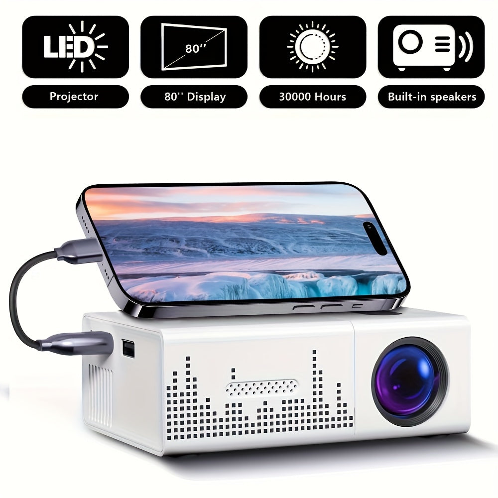 Compacte LCD-projector met luidsprekers en afstandsbediening