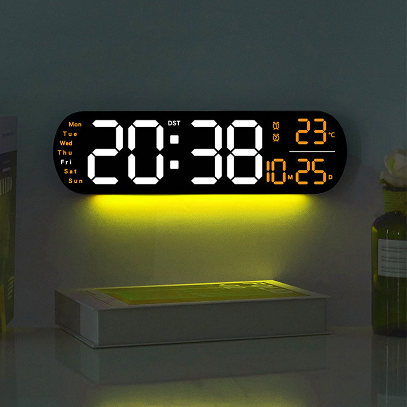Digitale wandklok - 14 inch LED met afstandsbediening