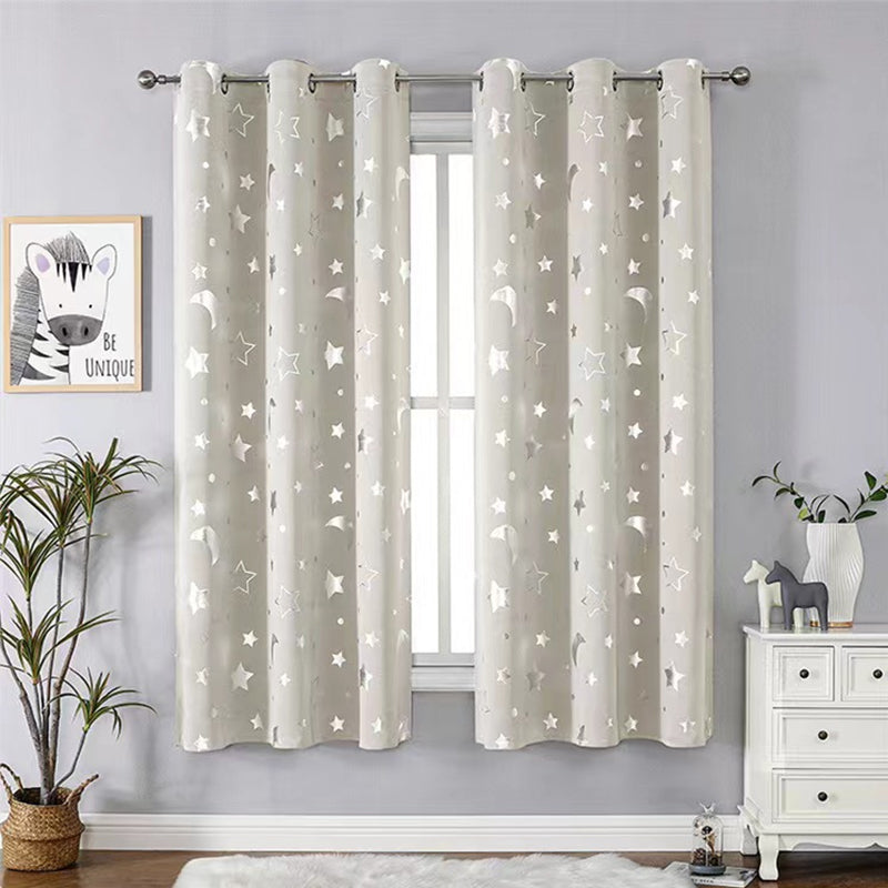 Sterren en maan verduisteringsgordijnen - Set van 2 panelen