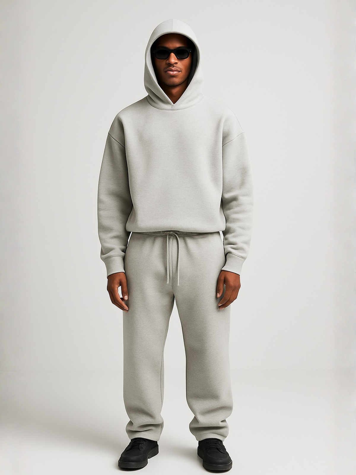 Oversized hoodie- en joggerset voor heren