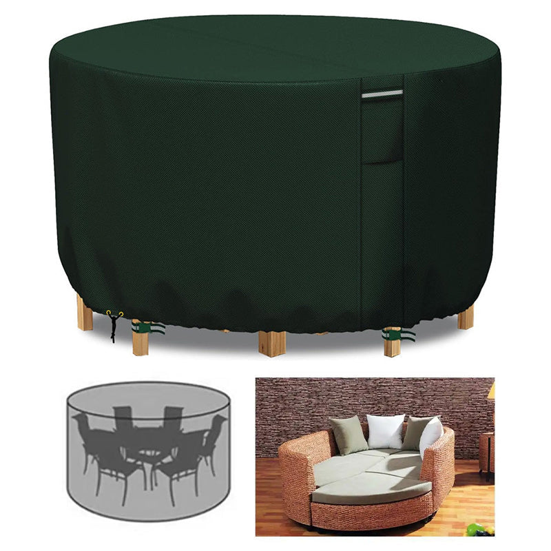 Ronde Tuinmeubelhoes van 600D Oxford met Ventilatie