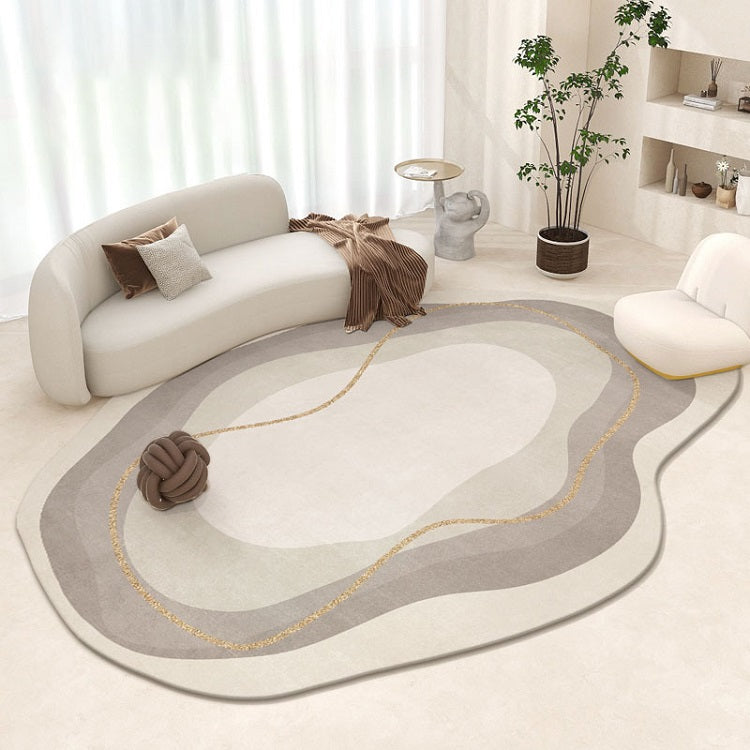 Onregelmatig vloerkleed - Polyester met TPR antislip