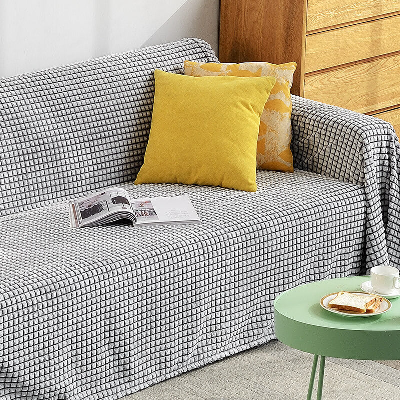 Flanellen bankplaid - Dubbelzijdige polyester microvezel