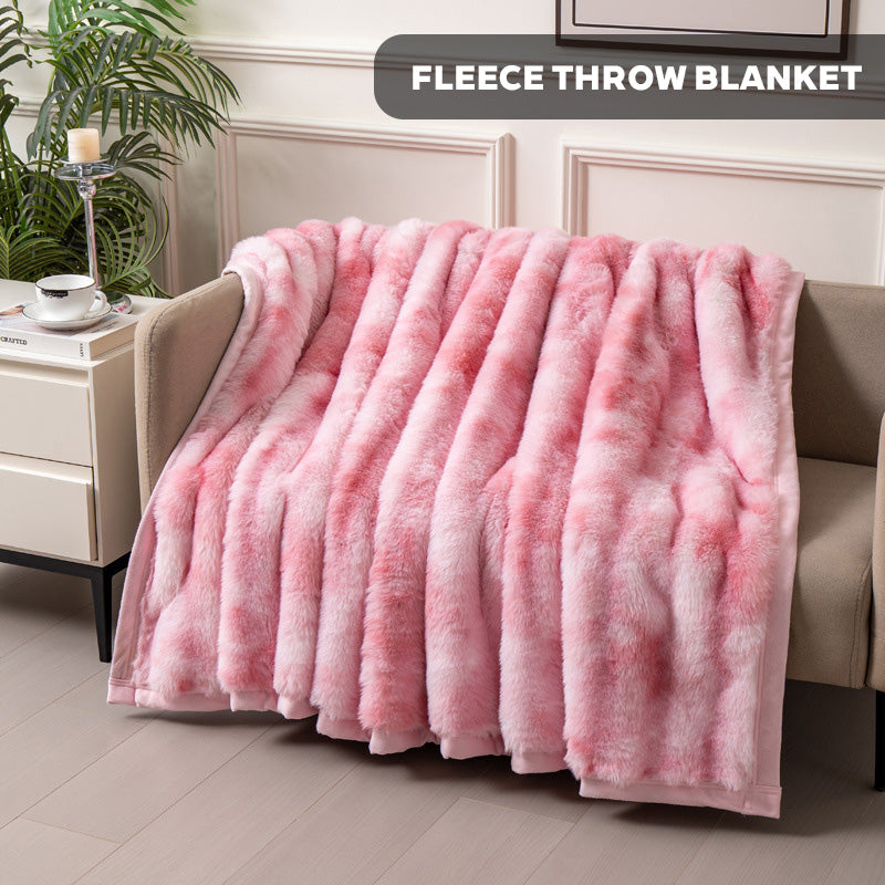 Tie-dye fleecedeken - Zachte polyester microvezel